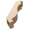 Ekena Millwork 5-inch W x 18-inch D x 18-inch H Copenhagen Rough Cedar Woodgrain TimberThane Knee Brace, Primed BRCUR05X18X18CHGRCPR - alternate 2